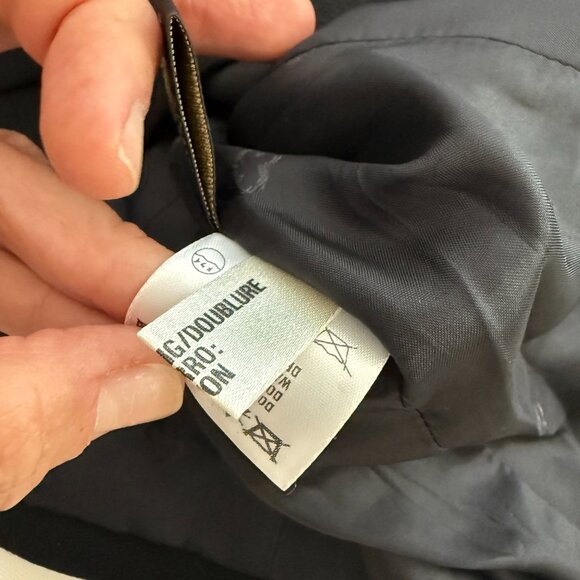 Escada black wool flower aplique blazer size 42 - Picture 8 of 11